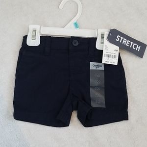 OshKosh Navy flat front shorts 6 months